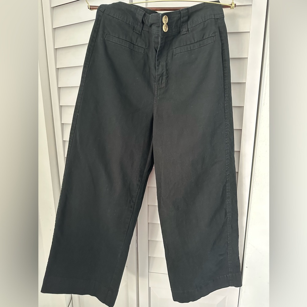 Women’s High-Rise Cropped Wide Leg Pants